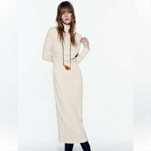 Zara Cream Midi Dress